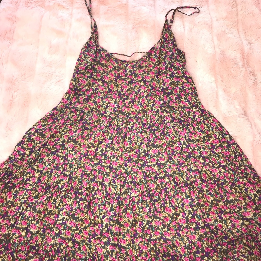 Open back floral dress